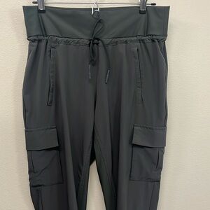 Athleta Dark Gray Cargo Track Joggers